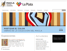 Tablet Screenshot of macla.com.ar